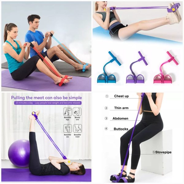 Tummy Trimmer Double Spring-Pull Rope Yoga Fitness Gym